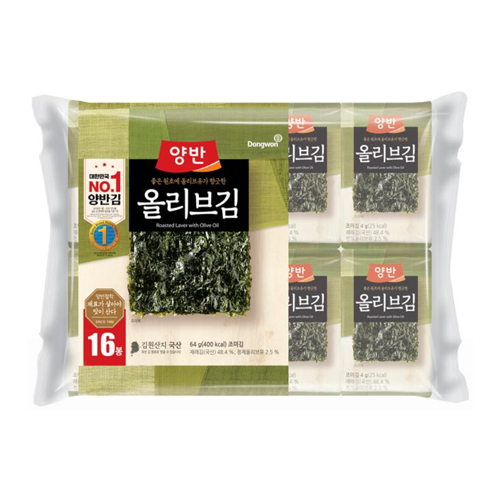 동원)올리브식탁김16단 64g